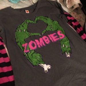 Zombie Heart Long Sleeved Top